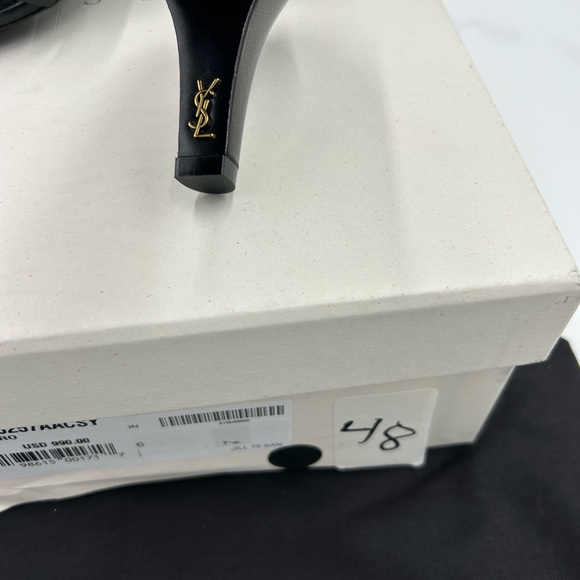 Women's Saint Laurent, Jill 75 leather mules size 36 made in Italy - Picture 9 of 12